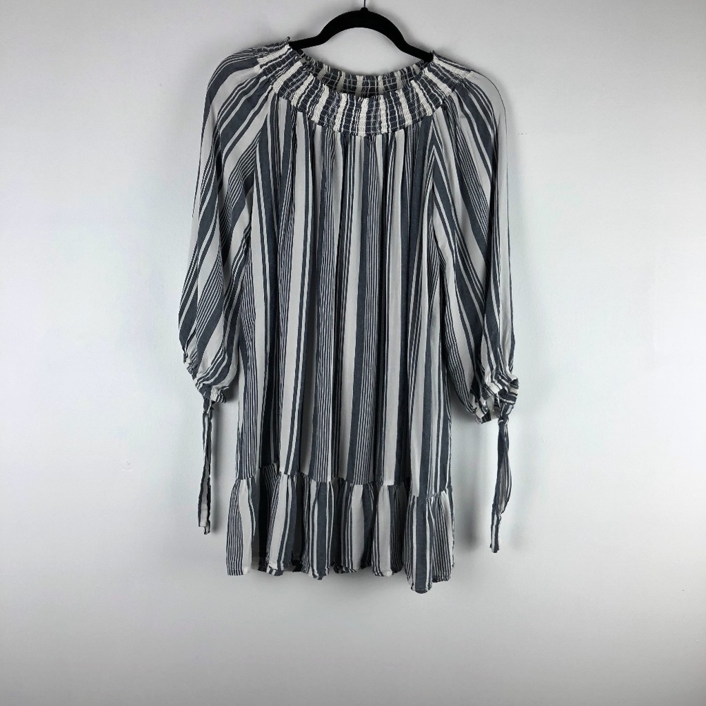 Surf Gypsy long sleeve pullover cotton dress Med